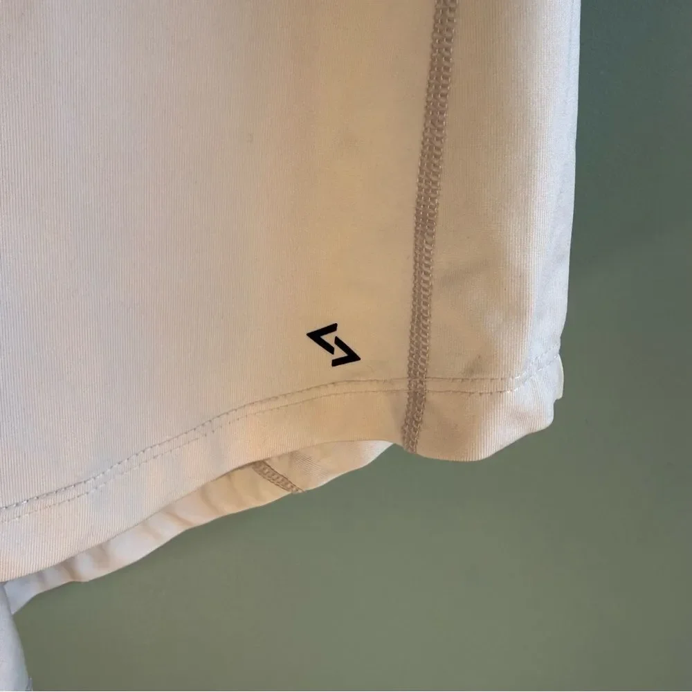 Adanola White Racerback Singlet / Tank Top, Size XS, EUC - Picture 4 of 5